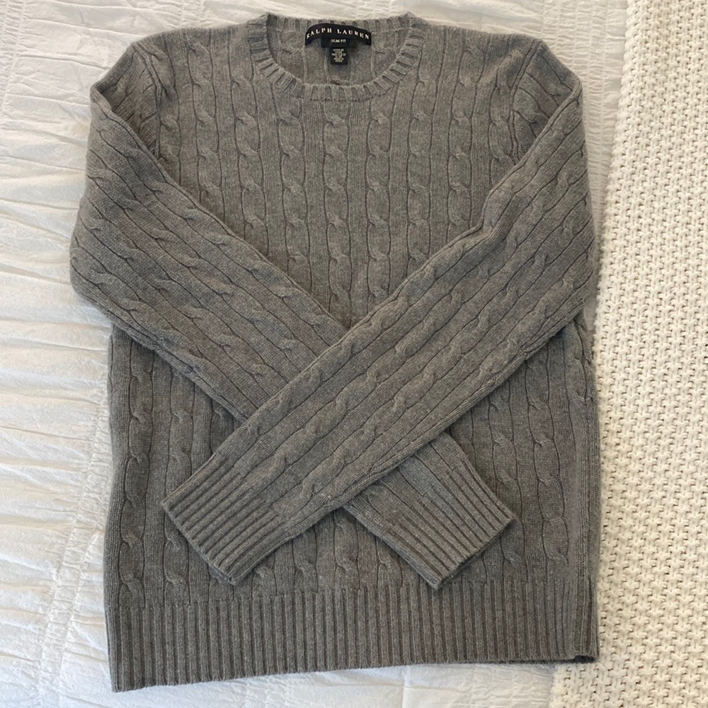 Ralph Lauren cashmere cable knit sweater